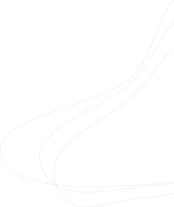 A minimalist design with four thin, curved white lines sweeping upward and to the right across a transparent background, symbolizing the flow and connectivity of Windstream Wholesale's nationwide network.